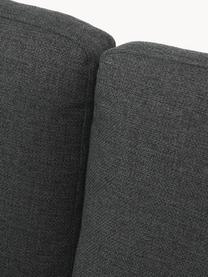 Ecksofa Cucita (4-Sitzer), Bezug: Webstoff (100% Polyester), Gestell: Massives Kiefernholz, Füße: Metall, lackiert Dieses P, Webstoff Anthrazit, B 302 x T 163 cm, Eckteil rechts