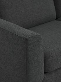 Ecksofa Cucita (4-Sitzer), Bezug: Webstoff (100% Polyester), Gestell: Massives Kiefernholz, Webstoff Anthrazit, B 302 x T 163 cm, Eckteil rechts