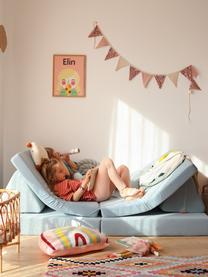 Modulares Kinder-Spielsofa Mila aus Samt, handgefertigt, Bezug: Samt (100 % Polyester) De, Samt Hellblau, B 130 x T 65 cm