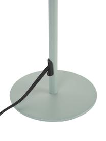 Lámpara de escritorio Venea, Pantalla: metal, Cable: cubierto en tela, Verde menta, madera, Ø 15 x Al 47 cm