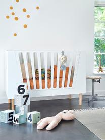 Łóżeczko dziecięce Sleep Tight, Nogi: drewno naturalne, Biały, S 125 x W 92 cm