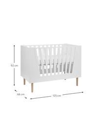 Culla Sleep Tight, Piedini: legno, Bianco, Larg. 125 x Alt. 92 cm