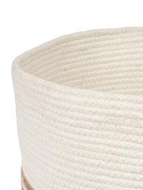 Opbergmandenset Marine van jute, 2-delig, Jute, Zwart, beige, wit, Set met verschillende formaten