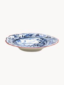 Assiette creuse en porcelaine Classic On Acid, Porcelaine, Blanc, tons bleus, Ø 25 cm