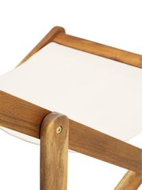 Transat pliable en bois Zoe, Blanc, larg. 59 x prof. 91 cm