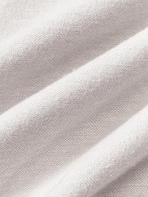 Housse de couette en flanelle Laia, Gris clair, larg. 200 x long. 200 cm