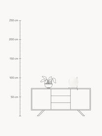 Lampa stołowa ze szkła dmuchanego z funkcją przyciemniania IC Lights, Stelaż: stal powlekana, Odcienie srebrnego, błyszczący, biały, S 30 x W 35 cm