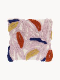 Funda de cojín bordada Alicia, Funda: 100% algodón Bordado, Multicolor, An 45 x L 45 cm