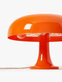 Kleine tafellamp Nessino, Lamp: polycarbonaat, Oranje, Ø 32 x H 22 cm