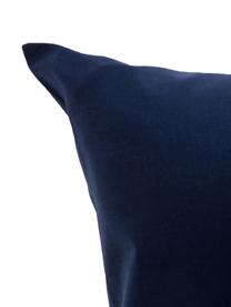 Ropa de cama de renforcé Lenare, Azul oscuro, Cama 90 cm (150 x 290 cm)