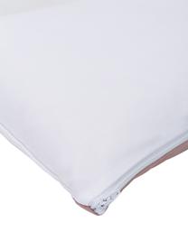 Housse de coussin rectangulaire Ren, 100 % coton, Blanc, vieux rose, larg. 30 x long. 50 cm