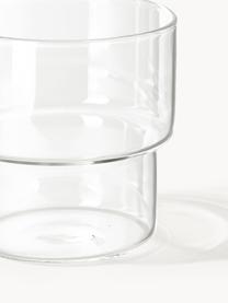 Mondgeblazen waterkaraf Gustave met waterglazen, set van 5, Borosilicaatglas, Transparant, Set met verschillende formaten