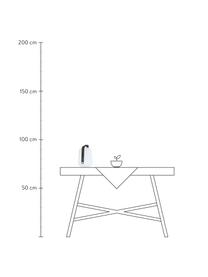 Mobile Dimmbare Außentischlampe Balad, Lampenschirm: Polyethylen, Griff: Aluminium, lackiert, Weiß, Anthrazit, Ø 19 x H 25 cm