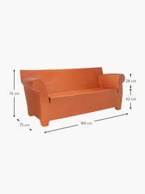 Tuinbank Bubble Club, Polyethyleen, Oranje, B 189 x D 75 cm