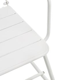 Záhradná hojdacia stolička v bielej farbe Lillian, Oceľ s práškovým náterom, Biela, Š 63 x V 74 cm