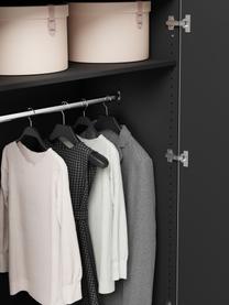 Modularer Drehtürenschrank Leon, 200 cm Breite, mehrere Varianten, Korpus: Spanplatte, FSC-zertifizi, Schwarz, Classic Interior, B 200 x H 200 cm