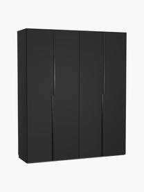 Armoire modulaire à portes battantes Leon, larg. 200  cm, plusieurs variantes, Noir, Classic Interior, larg. 200 x haut. 236 cm