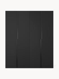 Armoire modulaire à portes battantes Leon, larg. 200  cm, plusieurs variantes, Noir, Classic Interior, larg. 200 x haut. 236 cm