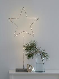 Lampada LED a forma di stella Malin, Metallo verniciato, Grigio, L 26 x A 51 cm