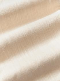 Copricusicno in cotone con cuciture decorative Terre, 70% cotone, 30% lino, Beige chiaro, Larg. 30 x Lung. 50 cm