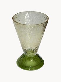 Ručně vyrobená váza Abyss, V 29 cm, Sklo, Odstíny zelené, Š 20 cm, V 29 cm