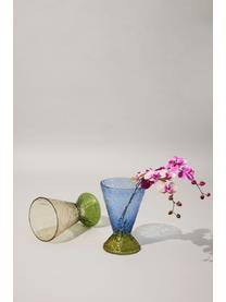 Ručne vyrobená váza Abyss, Sklo, Odtiene zelenej, Ø 20 x V 29 cm