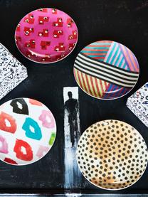 Sada designových snídaňových talířů z porcelánu Carol, 4 díly, Porcelán, Více barev, Ø 21 cm, V 3 cm