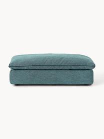 Pouf XL Felix, Tissu vert turquoise, larg. 140 x prof. 60 cm