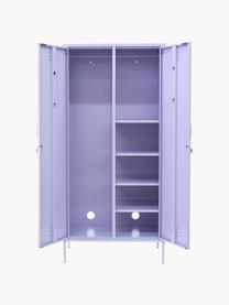 Kleiner Kleiderschrank The Twinny, Stahl, pulverbeschichtet, Flieder, B 85 x H 183 cm