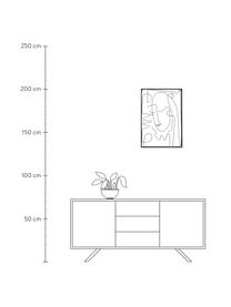 Wandobjectenset Pica, 2-delig, Gelakt metaal, Zwart, B 49 cm x H 69 cm