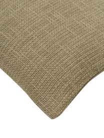 Housse de coussin vert olive Penny, 100 % coton, Vert, larg. 30 x long. 50 cm