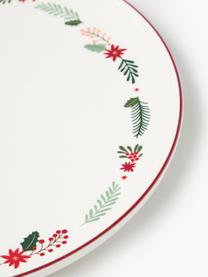 Plat de service de Noël en porcelaine Eve, Porcelaine, émaillée, Multicolore, Ø 33 x haut. 3 cm