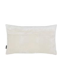 Coussin rectangulaire décoratif Dragonfly, Blanc, couleur dorée