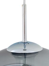 Lampada a sospensione in vetro Soleil, Baldacchino: metallo cromato, Paralume: vetro, Cromo, grigio, Ø 30 cm