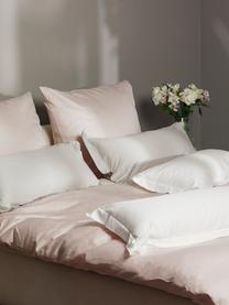Poszewka na poduszkę z organicznej satyny bawełnianej z lamówką Premium, 2 szt., Biały, S 40 x D 80 cm