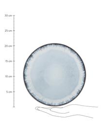 Snídaňový talíř s barevným přechodem Inspiration, 2 ks, Kamenina, Modrá, světle béžová, Ø 21 cm