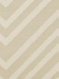 Outdoor kussenhoes Lobos met zigzag patroon, 100% polyacryl, Zandkleurig, beige, B 30 x L 50 cm