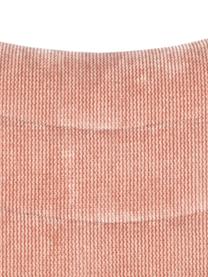Cord-Loungesessel Bubba in Rosa, Bezug: 90% Polyester, 10% Nylon), Gestell: Eukalyptussperrholz, Rosa, B 67 x T 81 cm