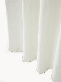 Tenda in lino semitrasparente con orlo a tunnel Eleonara 2 pz, 100% lino, Bianco crema, Larg. 145 x Lung. 260 cm