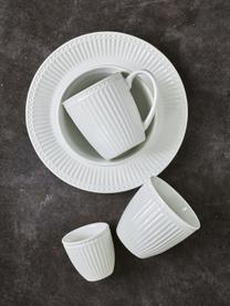 Tazas originales artesanales Alice, 2 uds., Gres, Blanco, Ø 10 x Al 9 cm