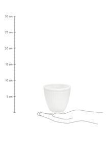 Tazza senza manico fatta a mano Alice 2 pz, Gres, Bianco, Ø 10 x Alt. 9 cm