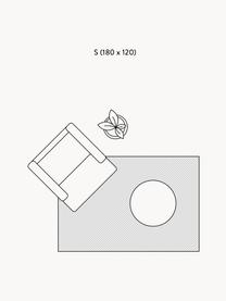 Handgewebter Wollteppich Clio mit Hoch-Tief-Struktur, Flor: 100 % Wolle, Cremeweiss, B 160 x L 230 cm (Grösse M)