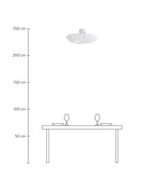 Lampa sufitowa w stylu scandi Minnie, Biały, Ø 60 x W 25 cm