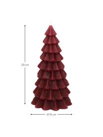 Svíčka Christmas Tree, V 20 cm, Parafín, Červená, Ø 10 cm, V 20 cm