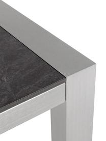 Table grise de jardin Inez, 198x90 cm, Couleur argentée, gris, larg. 198 x prof. 90 cm