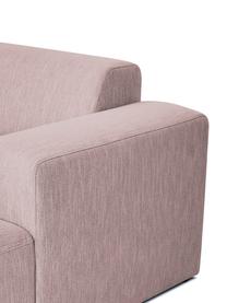 Ecksofa Melva (4-Sitzer) in Rosa, Bezug: Polyester Der hochwertige, Gestell: Massives Kiefernholz, Spa, Webstoff Rosa, B 319 x T 144 cm