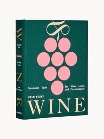 Kit para vino The Essentials, 4 pzas., Caja: tela de algodón, cartón g, Verde oscuro, rosa oscuro, An 15 x Al 19 cm