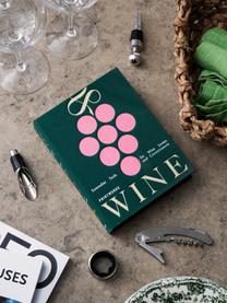 Set accessori per il vino The Essentials 4 pz, Scatola: tessuto di cotone, carton, Verde scuro, rosa antico, Larg. 15 x Alt. 19 cm