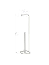 Portarrollos de baño de metal Mella, Metal recubierto, Blanco, Ø 18 x Al 73 cm