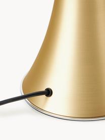 Stmievateľná stolová LED lampa Pipistrello, Odtiene matnej zlatej, Ø 27 x V 35 cm